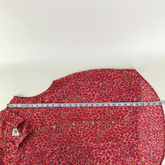 CAbi High-Low Chiffon Tank Women's Size Small Semi-Sheer Sleeveless Button Front - Picture 6 of 9